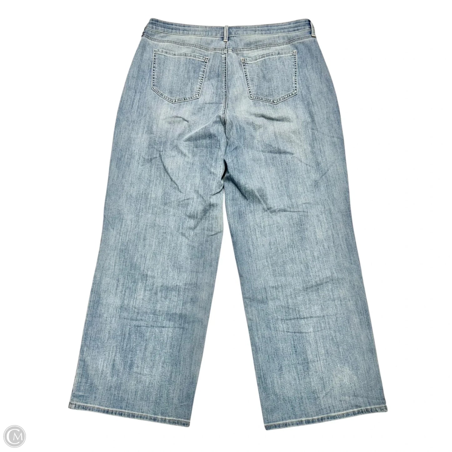 Jeans Wide Leg By Not Your Daughters Jeans In Blue Denim, Size: 10