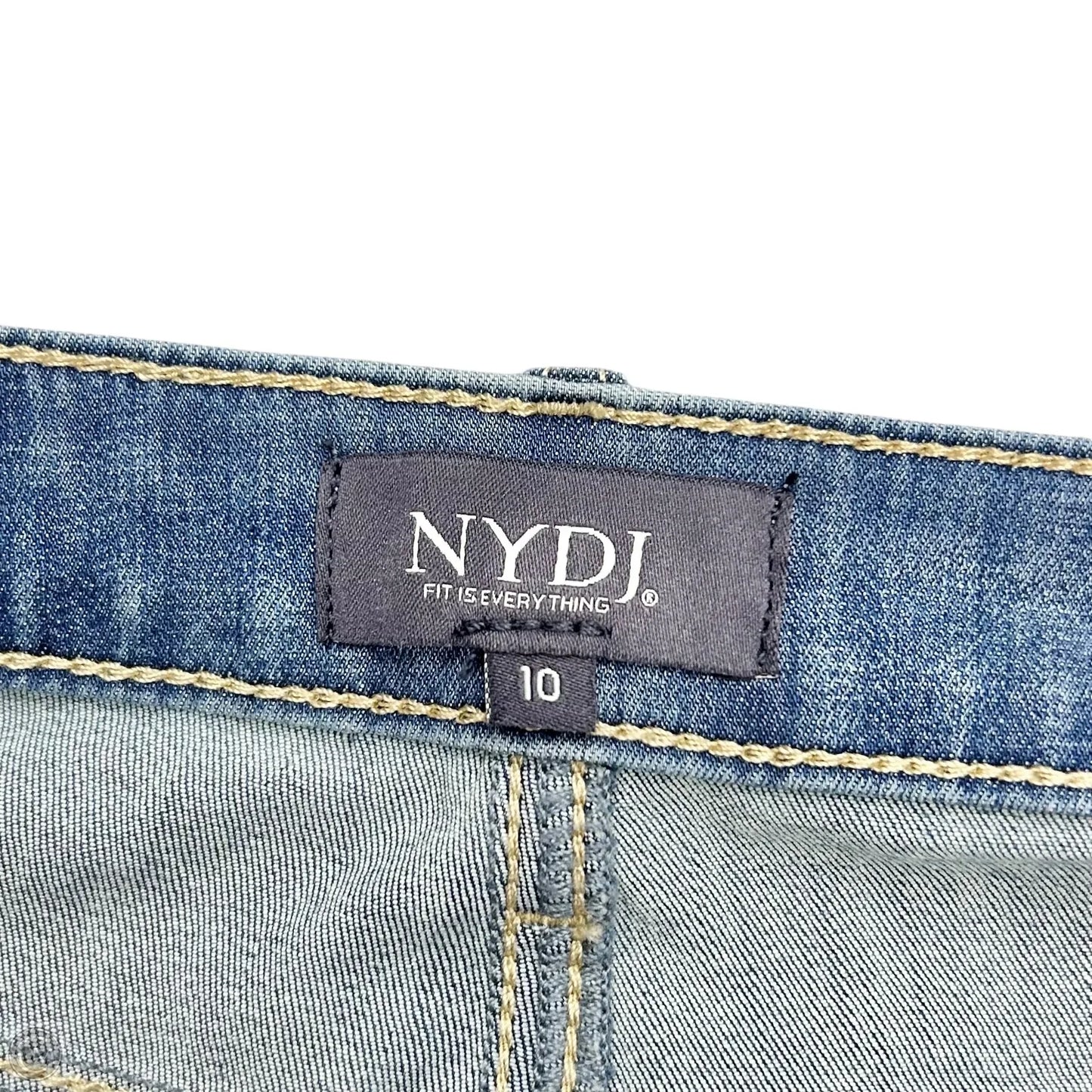 Jeans Wide Leg By Not Your Daughters Jeans In Blue Denim, Size: 10