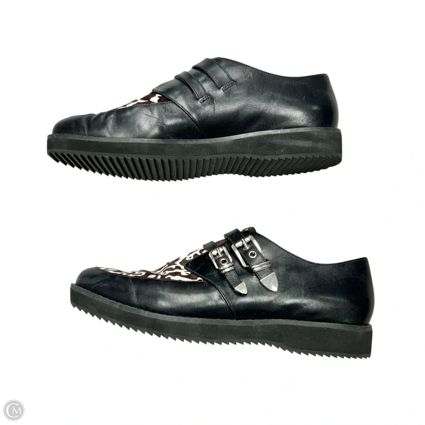 Shoes Flats By Michael By Michael Kors In Black & Brown, Size: 8.5