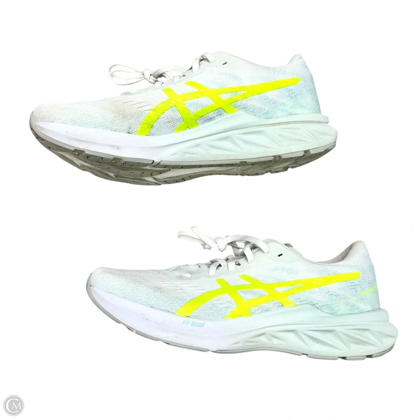 Shoes Athletic By Asics In Green & White, Size: 8.5