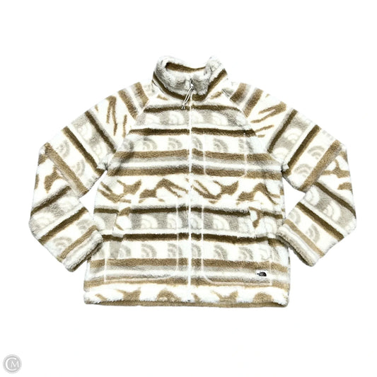 Jacket Fleece By The North Face In Tan & White, Size: M