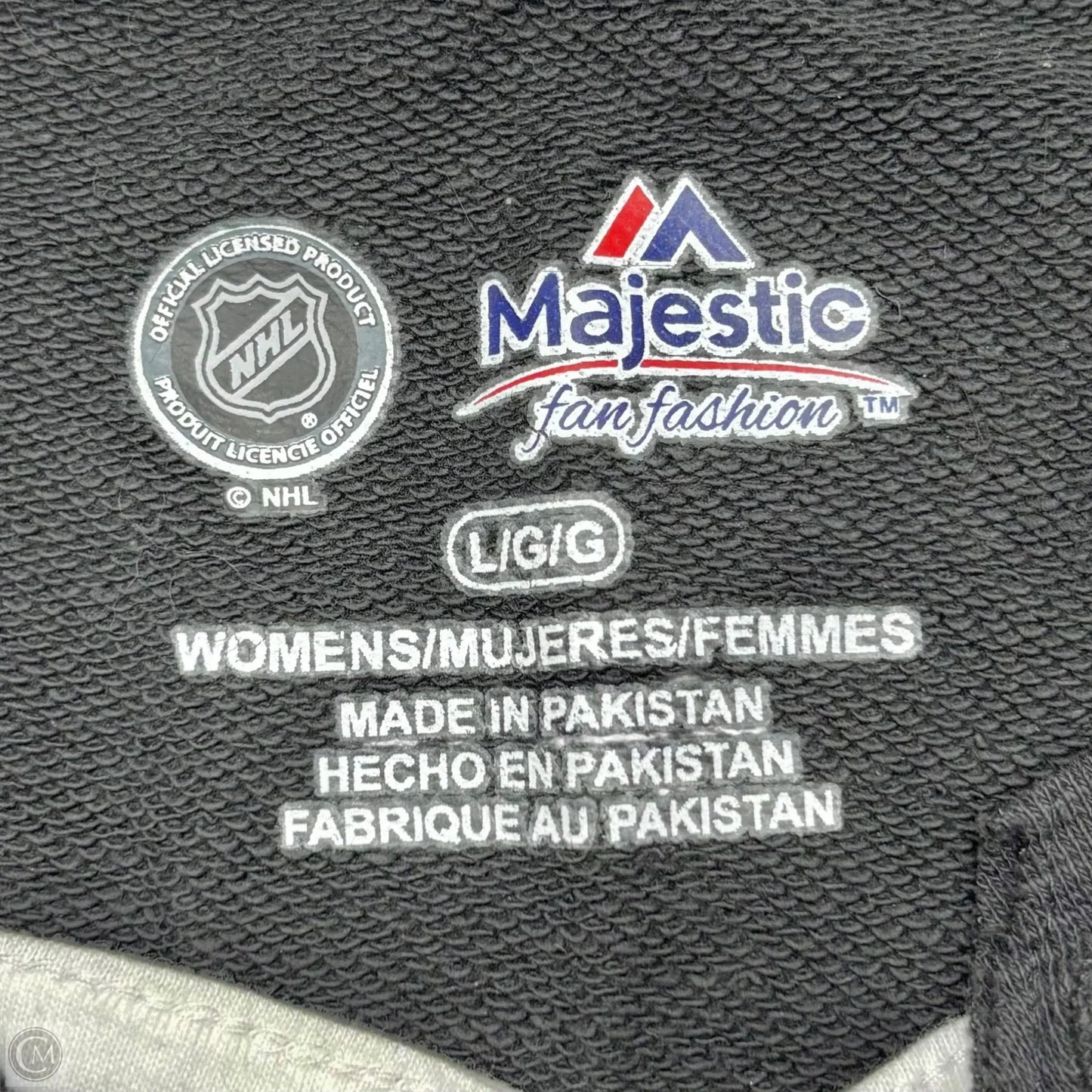 Athletic Sweatshirt Crewneck By Majestic In Grey, Size: L
