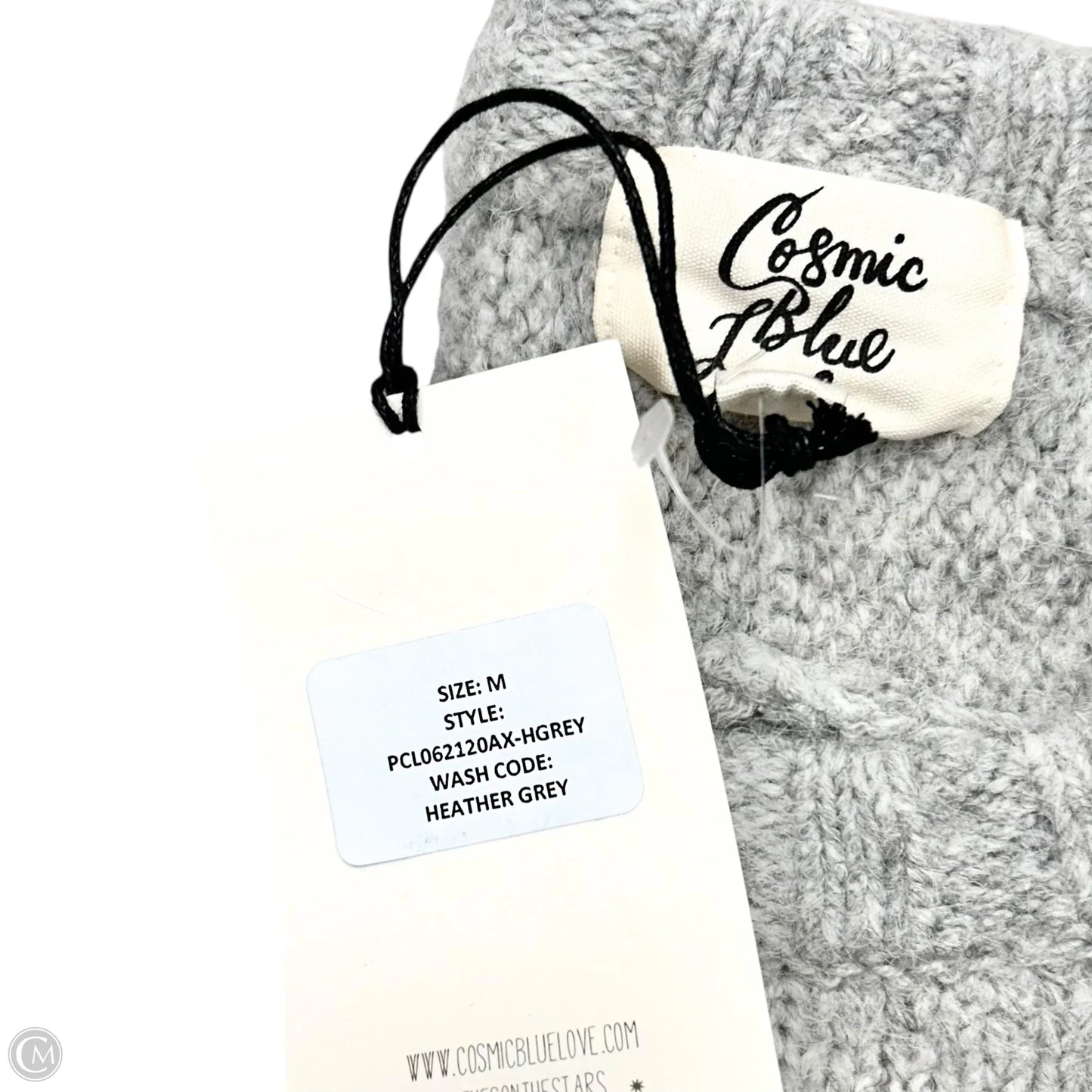 Sweater By Cosmic Blue Love In Grey, Size: M