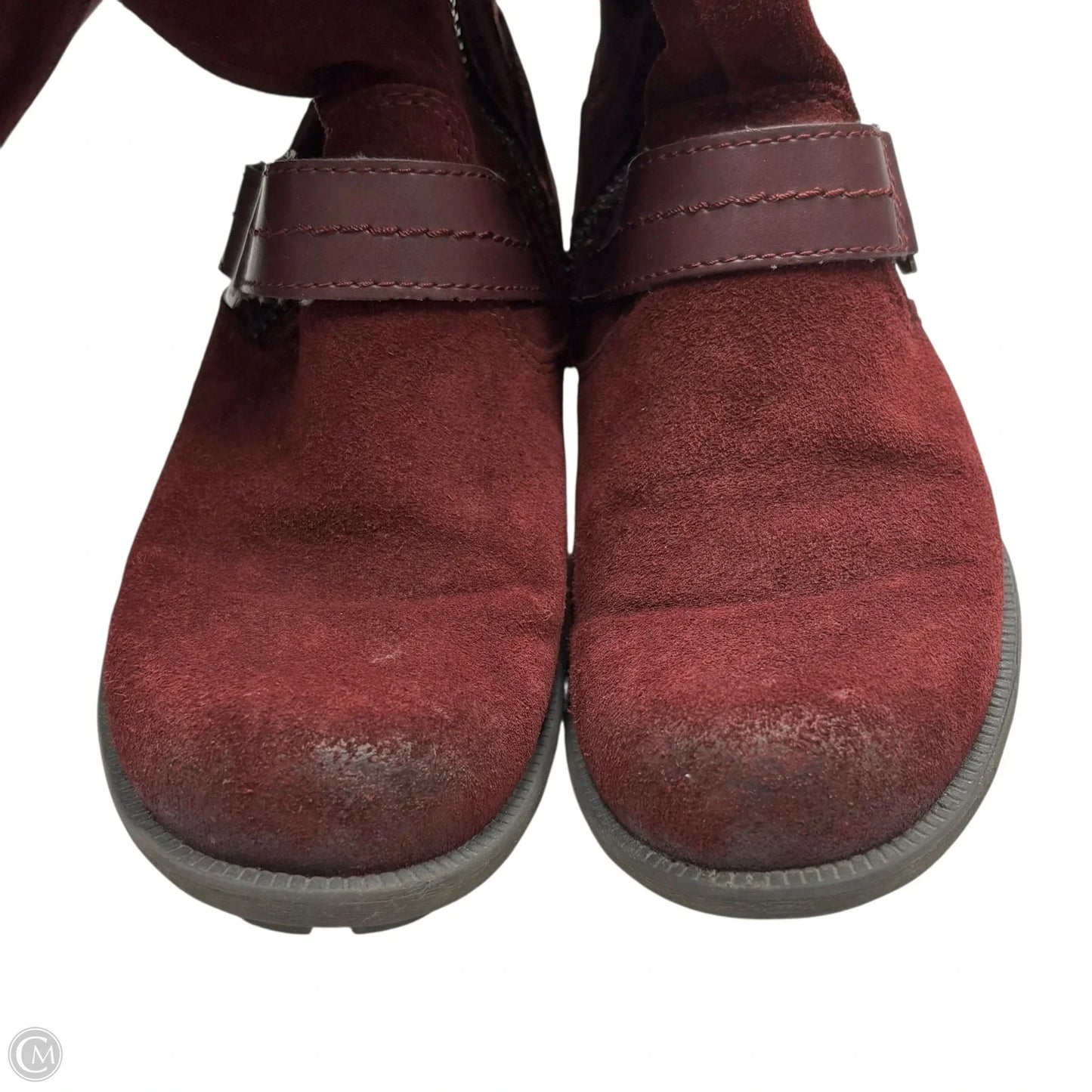Boots Leather By Earth Origins In Maroon, Size: 6.5