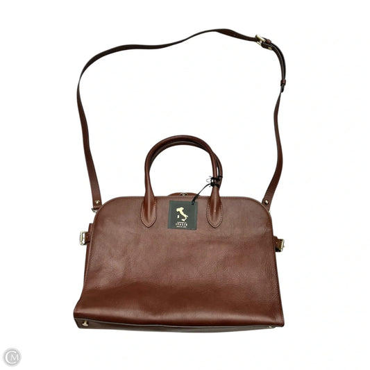 Handbag Leather By Claudia Firenze, Size: Large