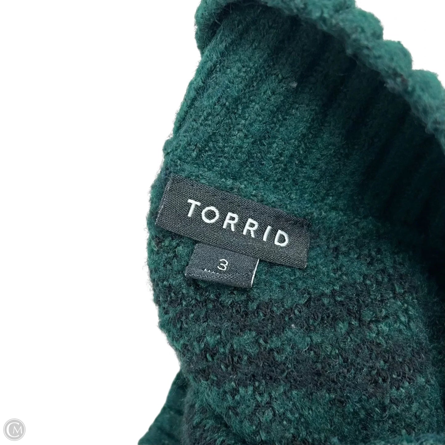 Sweater By Torrid In Black & Green, Size: 3x