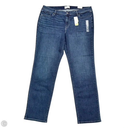 Jeans Straight By Lane Bryant In Blue Denim, Size: 22L