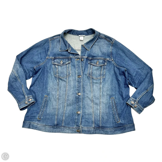 Jacket Denim By Duluth Trading In Blue Denim, Size: 3x