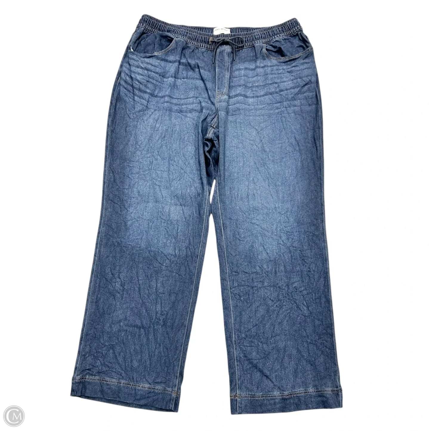 Jeans Wide Leg By Lane Bryant In Blue Denim, Size: 22L