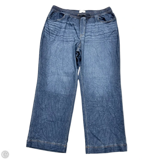Jeans Wide Leg By Lane Bryant In Blue Denim, Size: 22L
