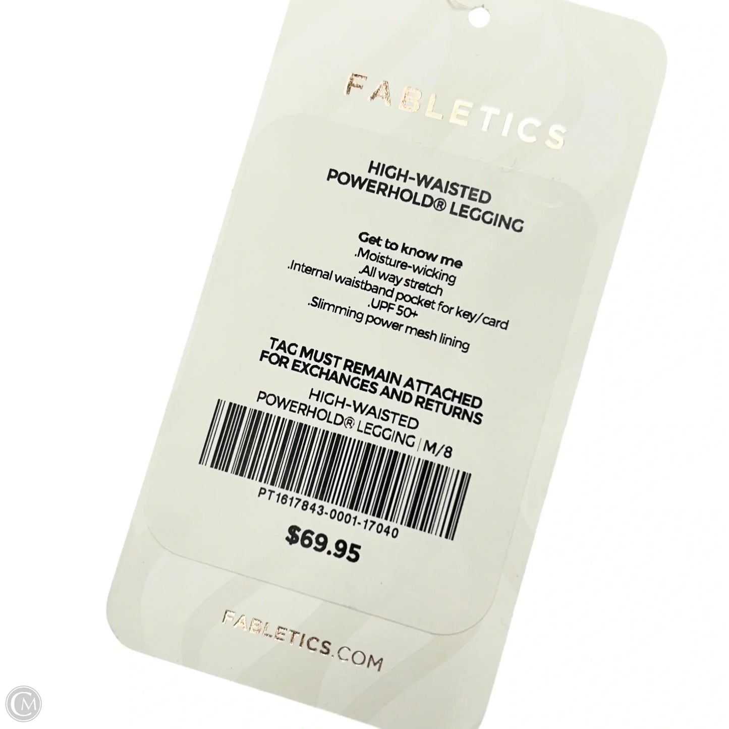 Athletic Leggings By Fabletics In Black, Size: M