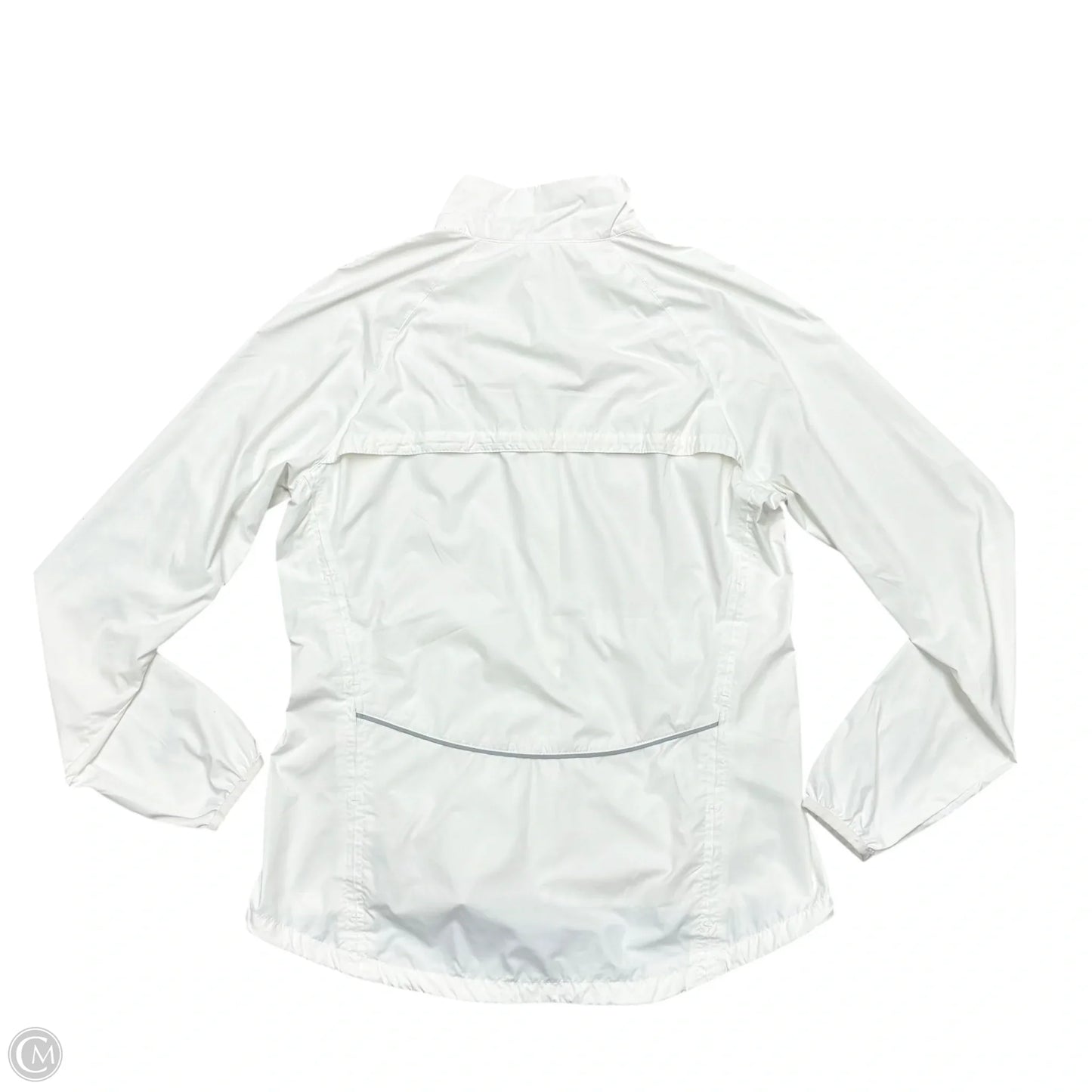 Athletic Jacket By Nike Apparel In White, Size: M