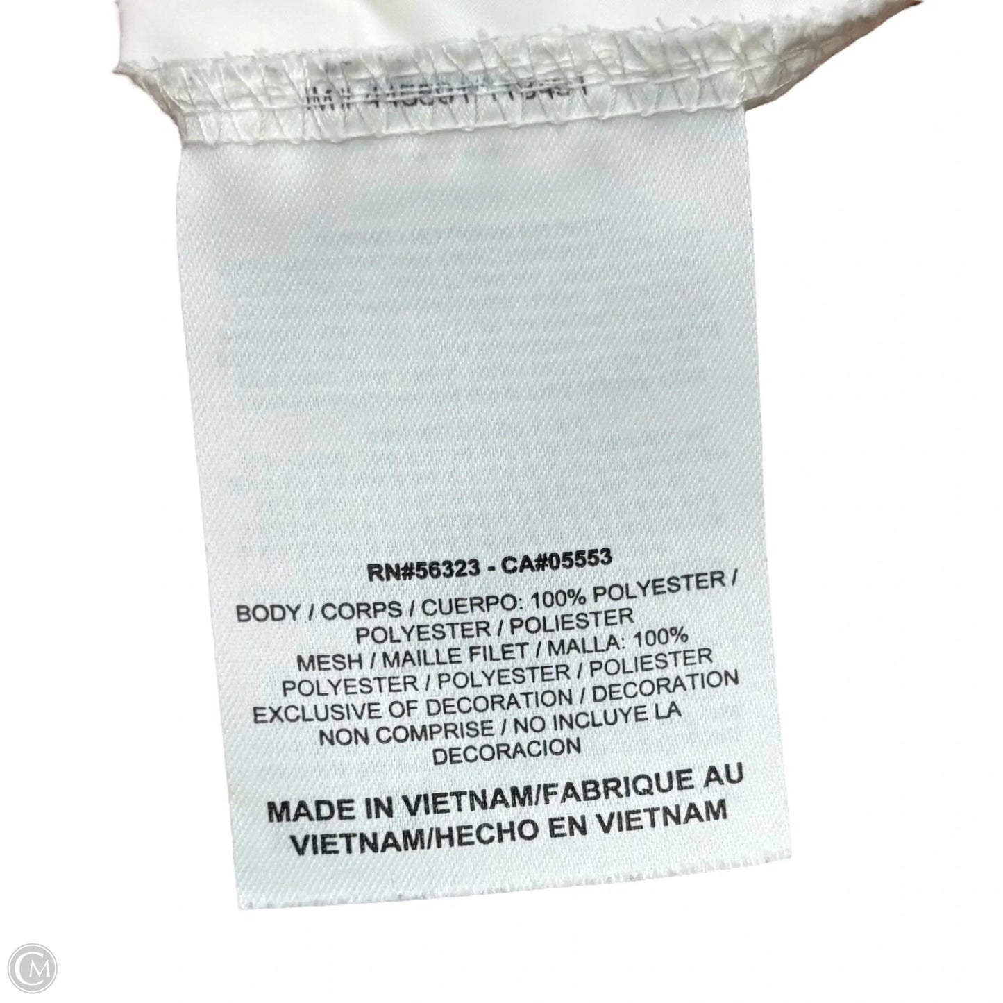 Athletic Jacket By Nike Apparel In White, Size: M