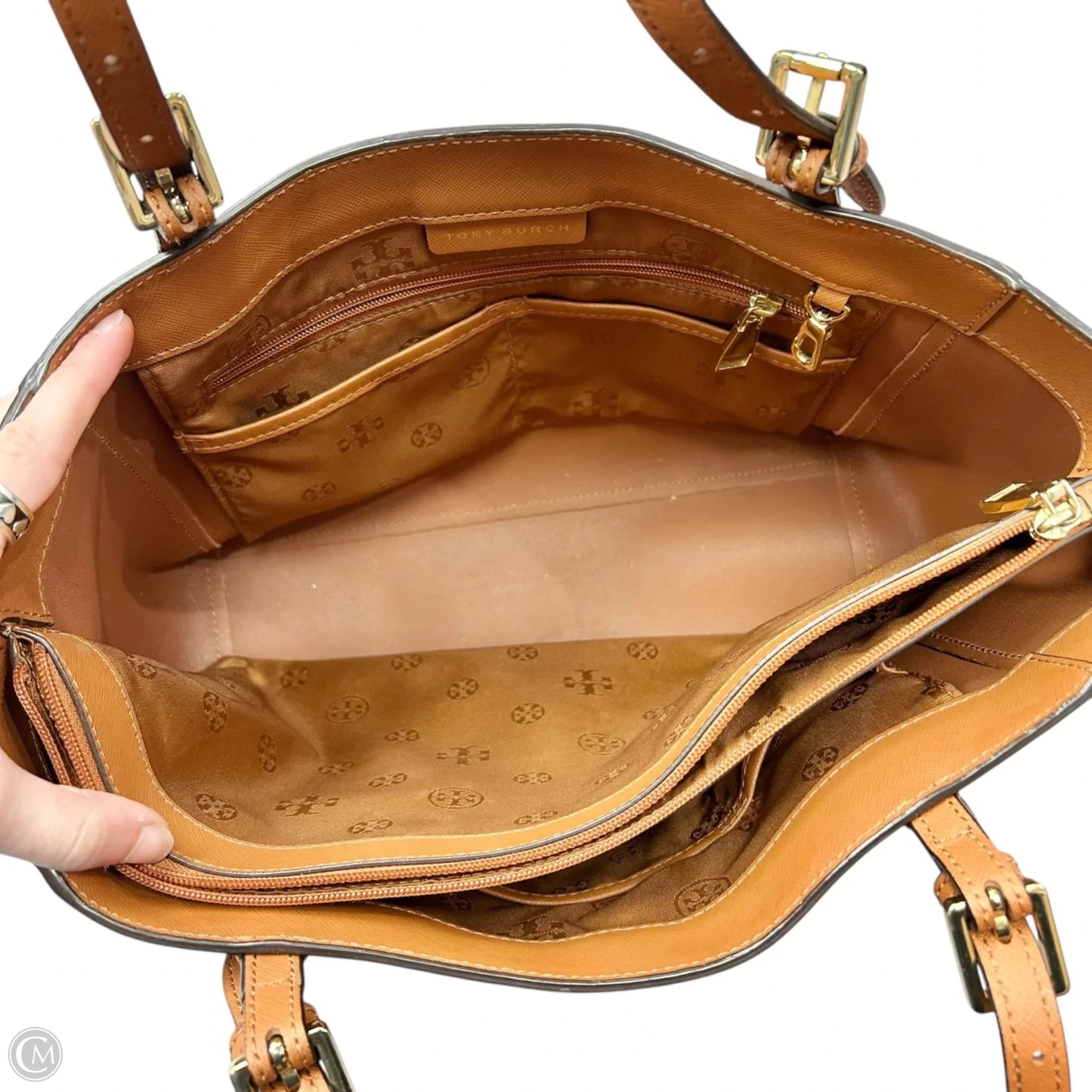 Handbag Designer By Tory Burch, Size: Medium