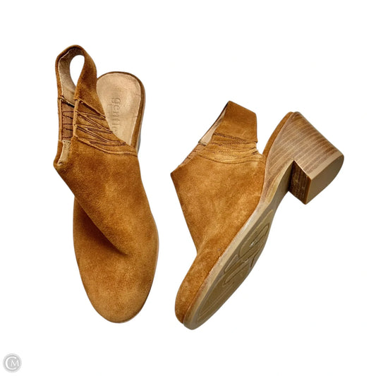 Boots Ankle Heels By Gentle Souls In Brown, Size: 7