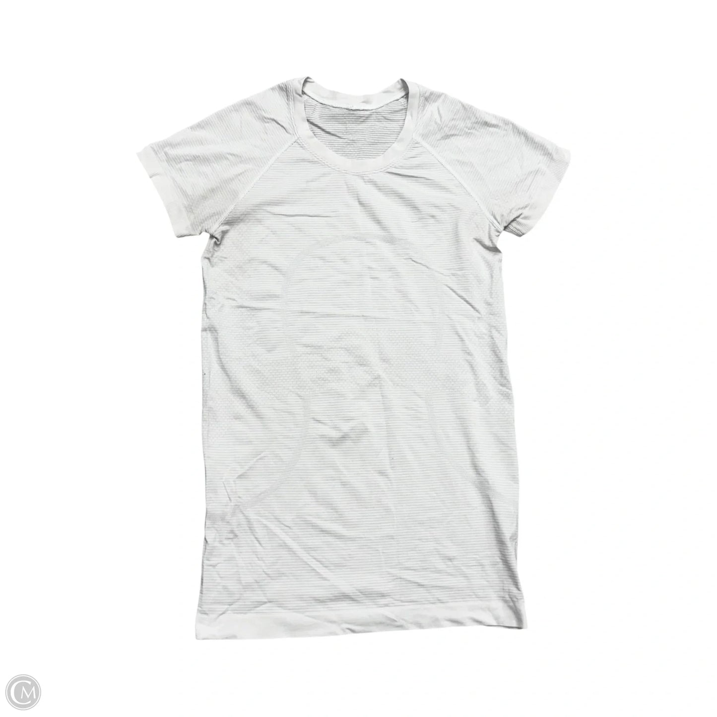 Athletic Top Short Sleeve By Lululemon In White, Size: S