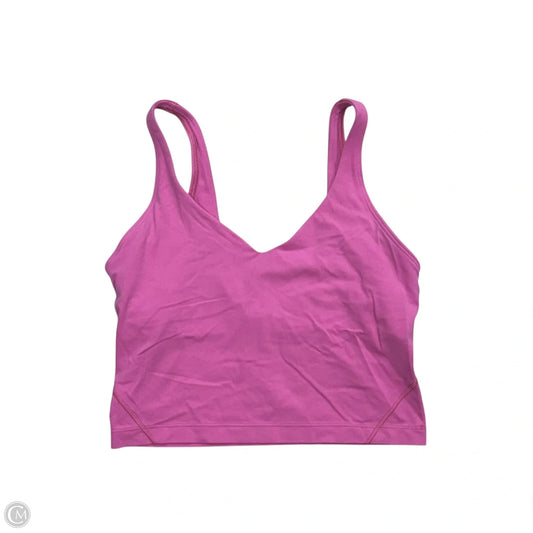 Athletic Bra By Lululemon In Pink, Size: S