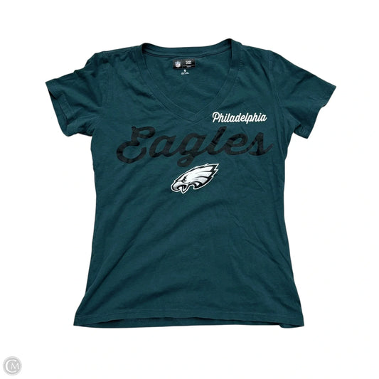 Top Short Sleeve By Nfl In Green, Size: S