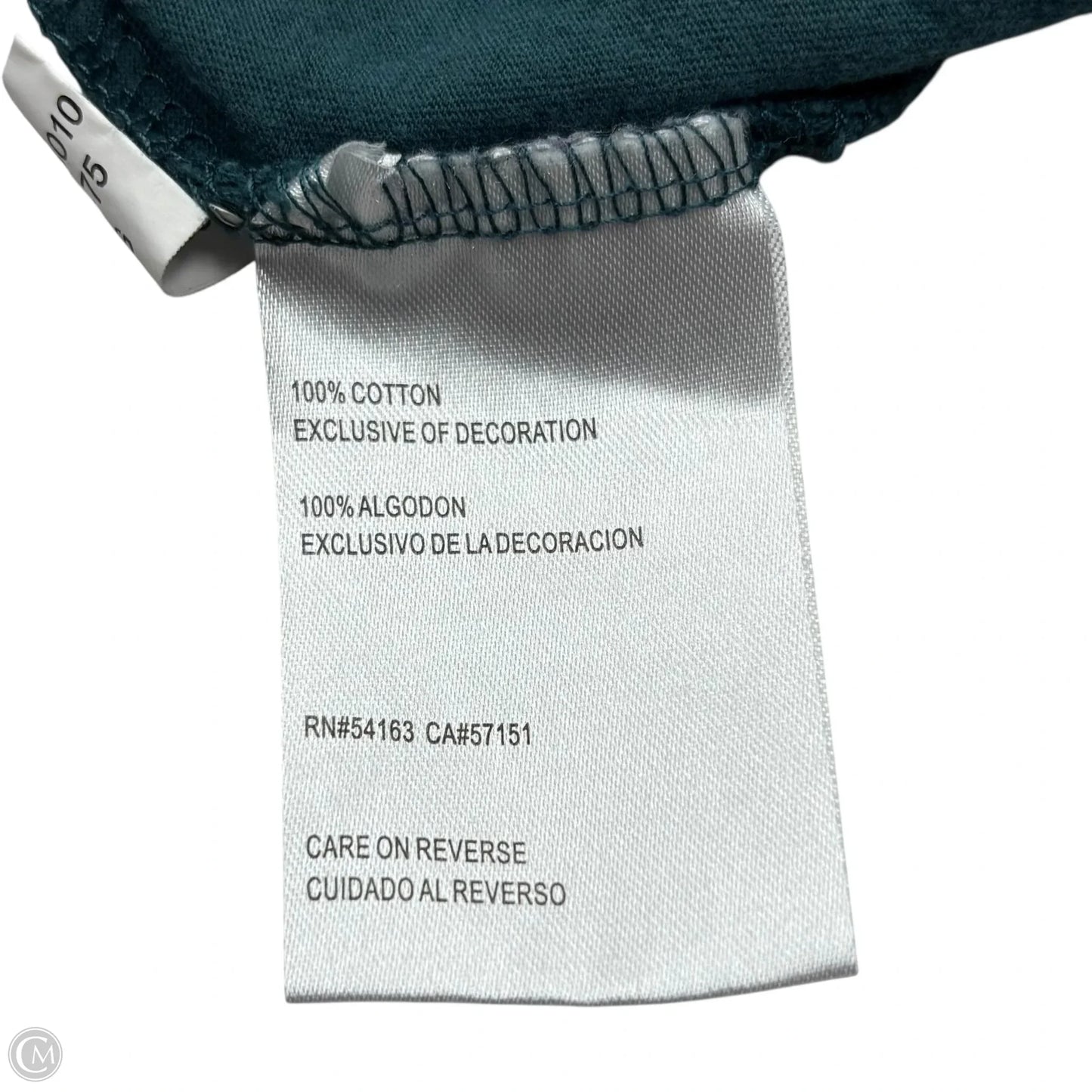 Top Short Sleeve By Nfl In Green, Size: S