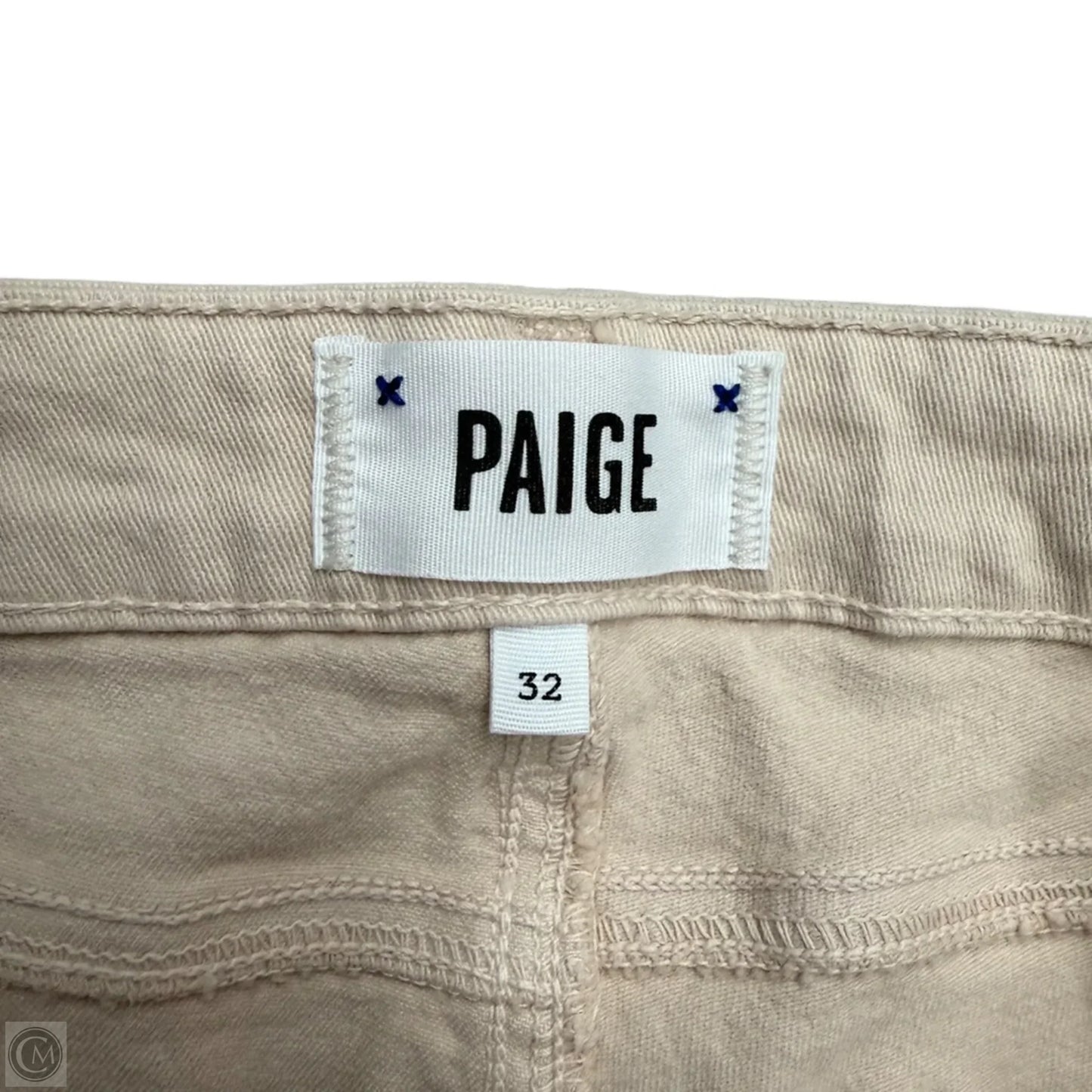 Jeans Skinny By Paige In Tan Denim, Size: 14