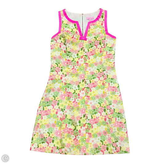 Dress Designer By Lilly Pulitzer In Green & Pink, Size: S