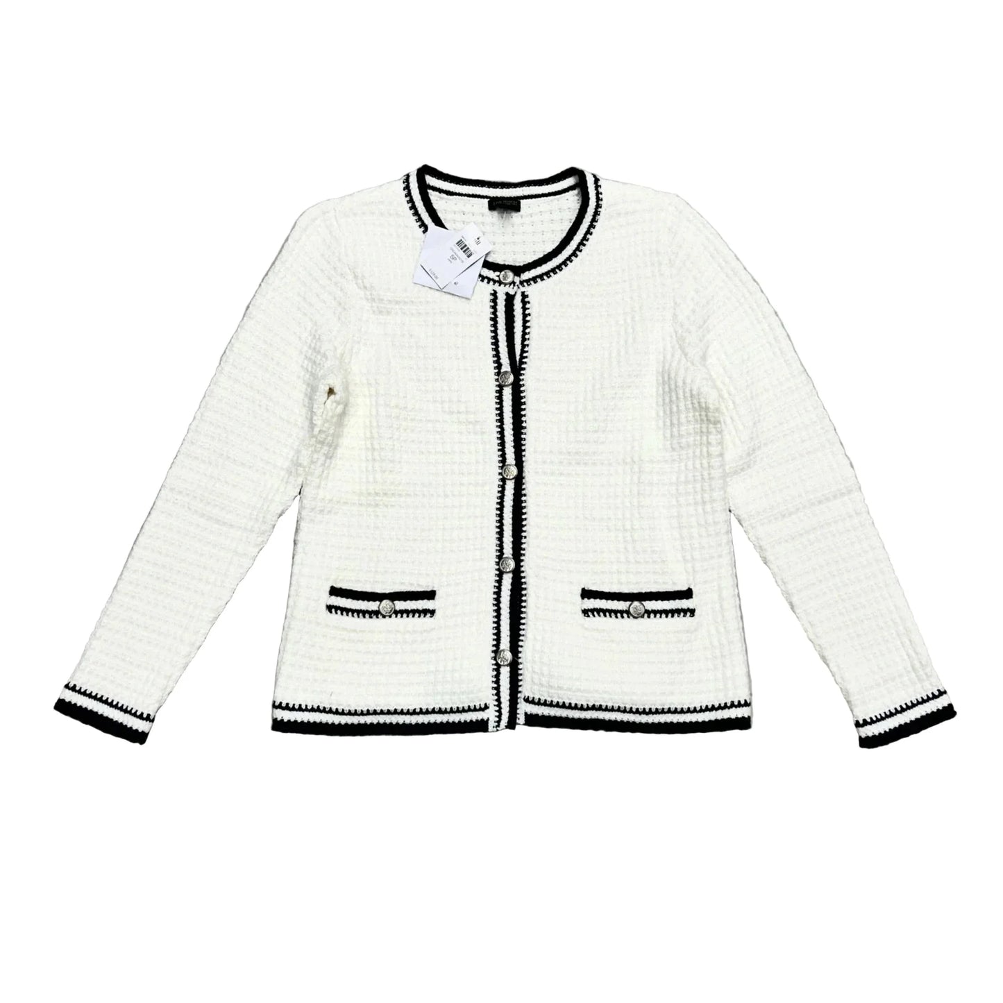 Sweater Cardigan By J. Jill In White, Size: Sp