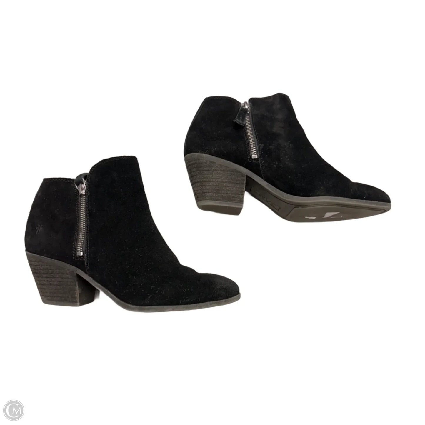 Boots Designer By Frye In Black, Size: 7