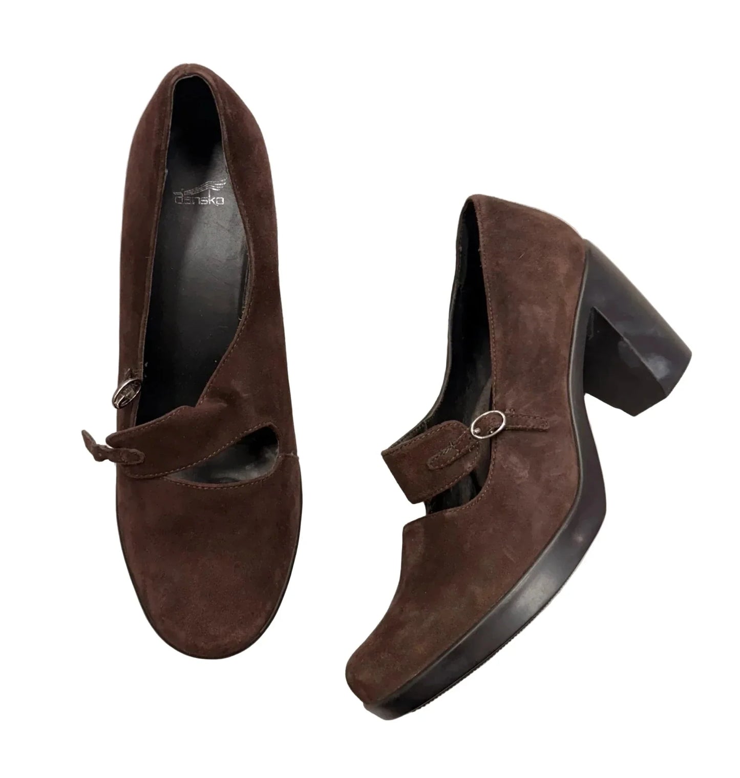 Shoes Heels Block By Dansko In Brown, Size: 9.5