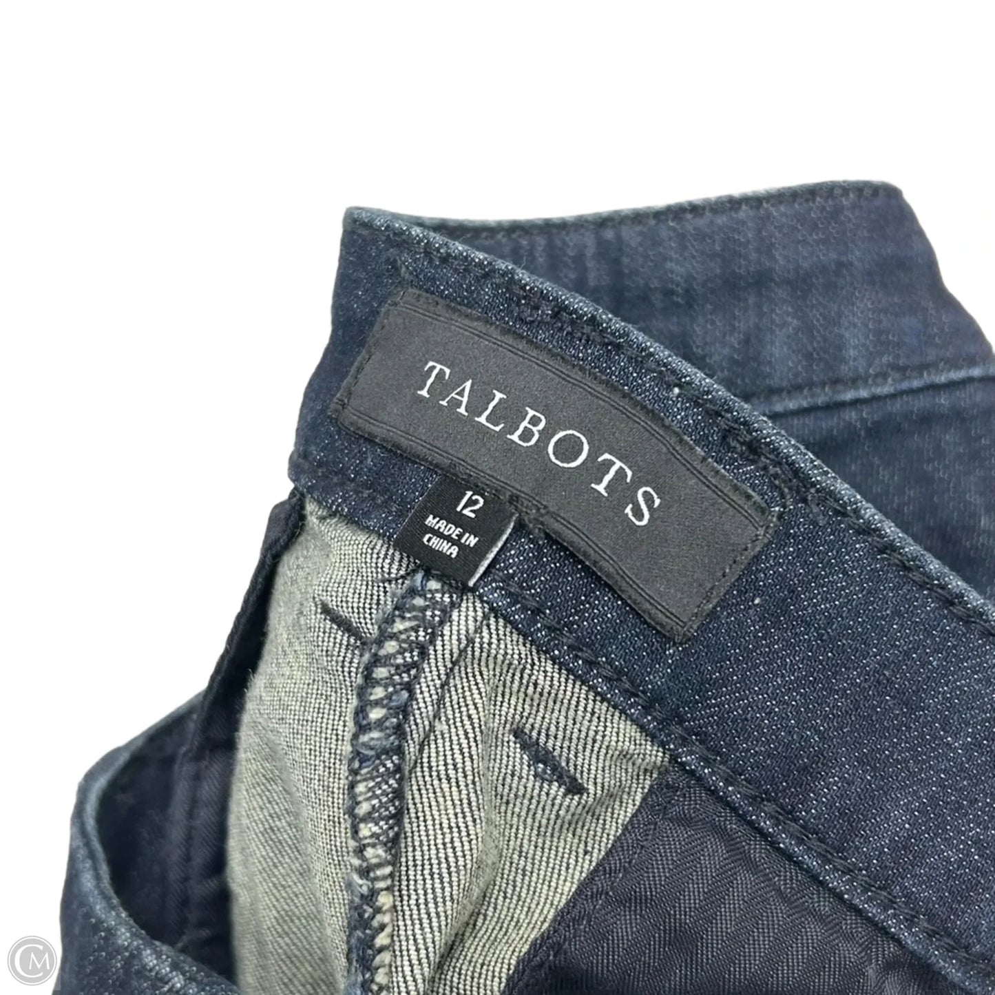 Jeans Wide Leg By Talbots In Blue Denim, Size: 12