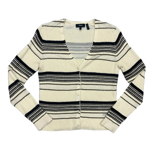 Cardigan By Theory In Black & Tan, Size: M