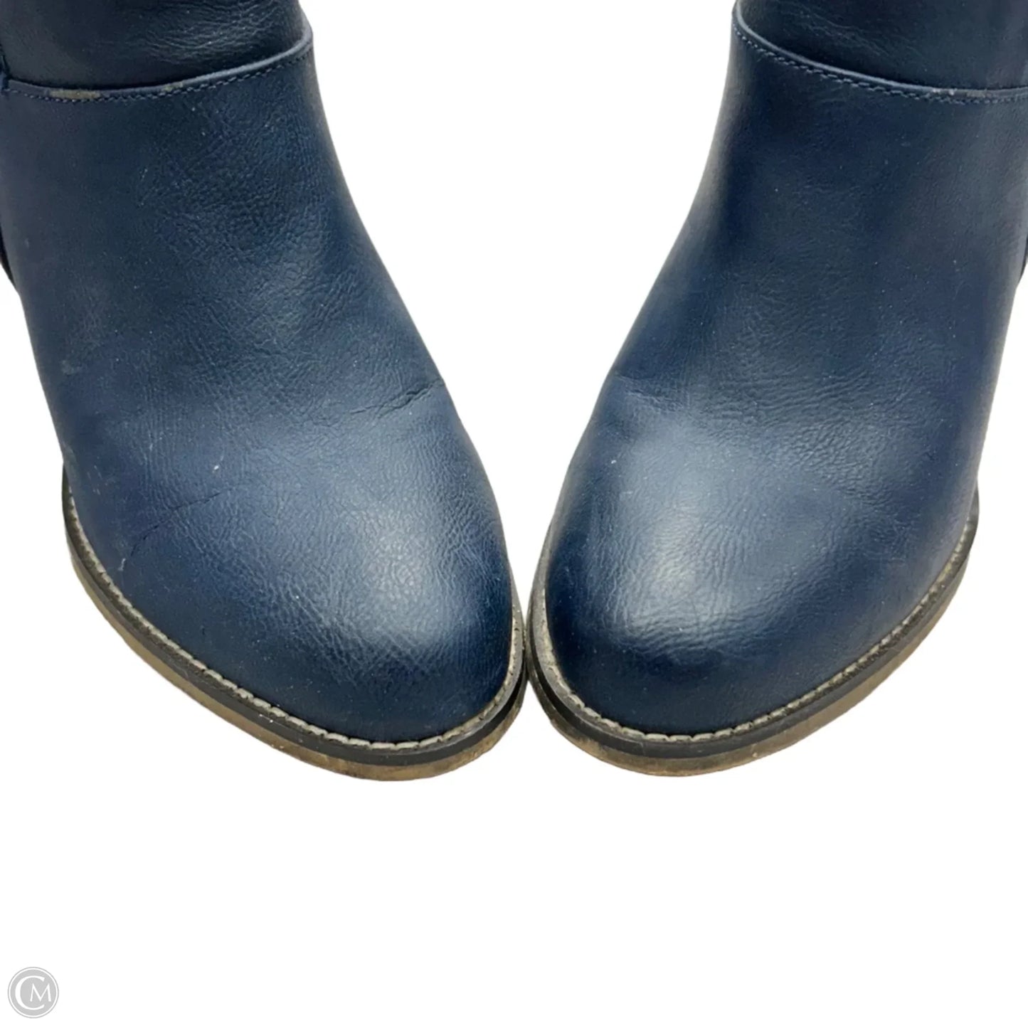 Boots Ankle Heels By Aldo In Blue, Size: 7.5