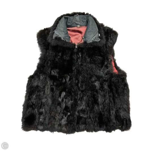 Vest Fur In Dark Brown, Size: M