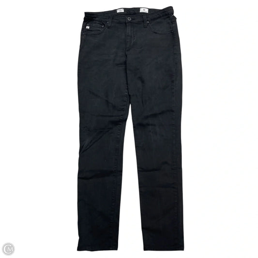 Jeans Straight By Adriano Goldschmied In Black Denim, Size: 12