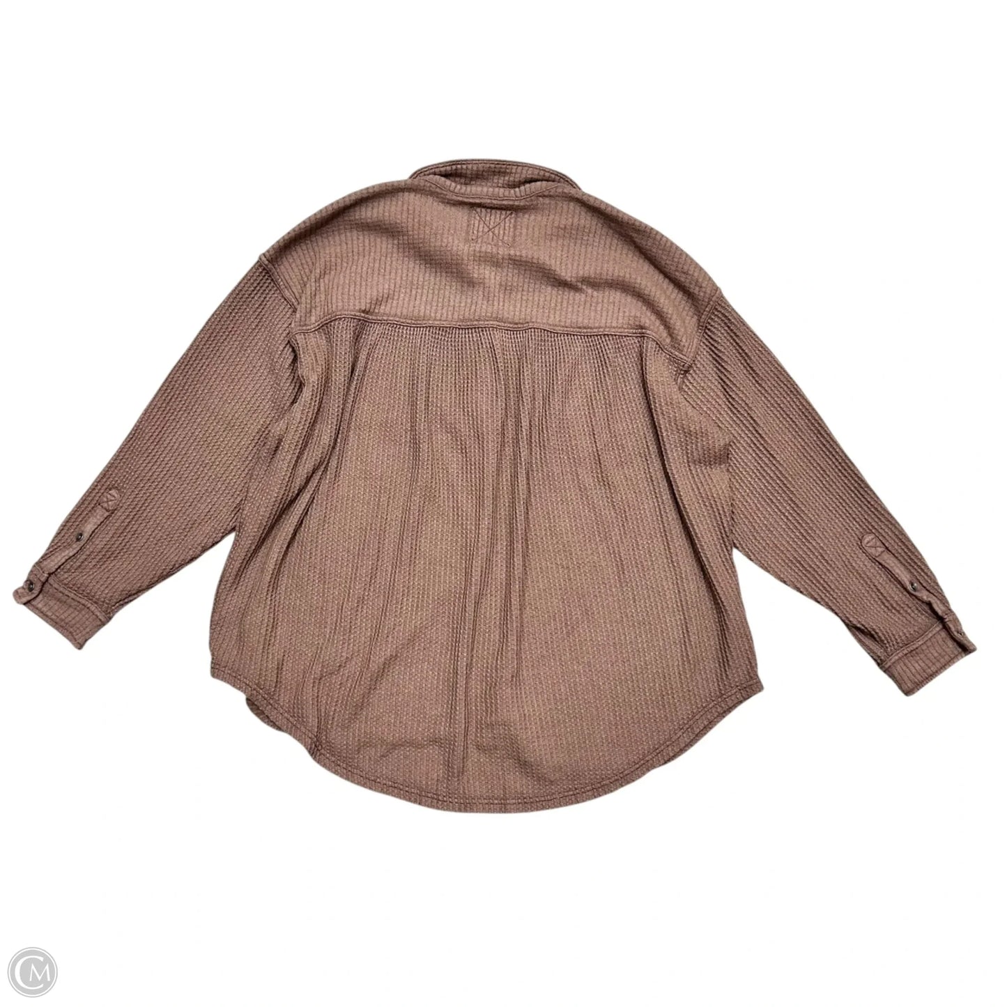 Jacket Shirt By Aerie In Brown, Size: Xl