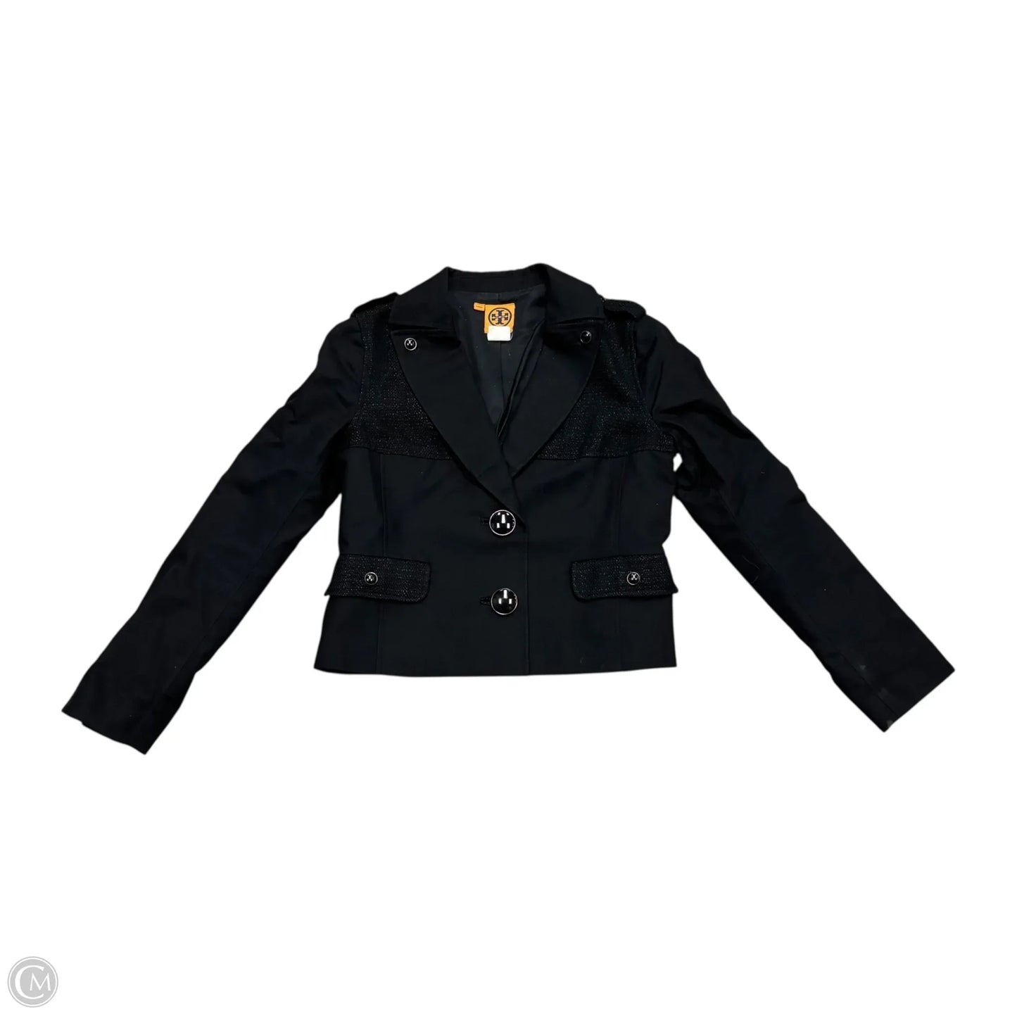 Blazer Designer By Tory Burch In Black, Size: S