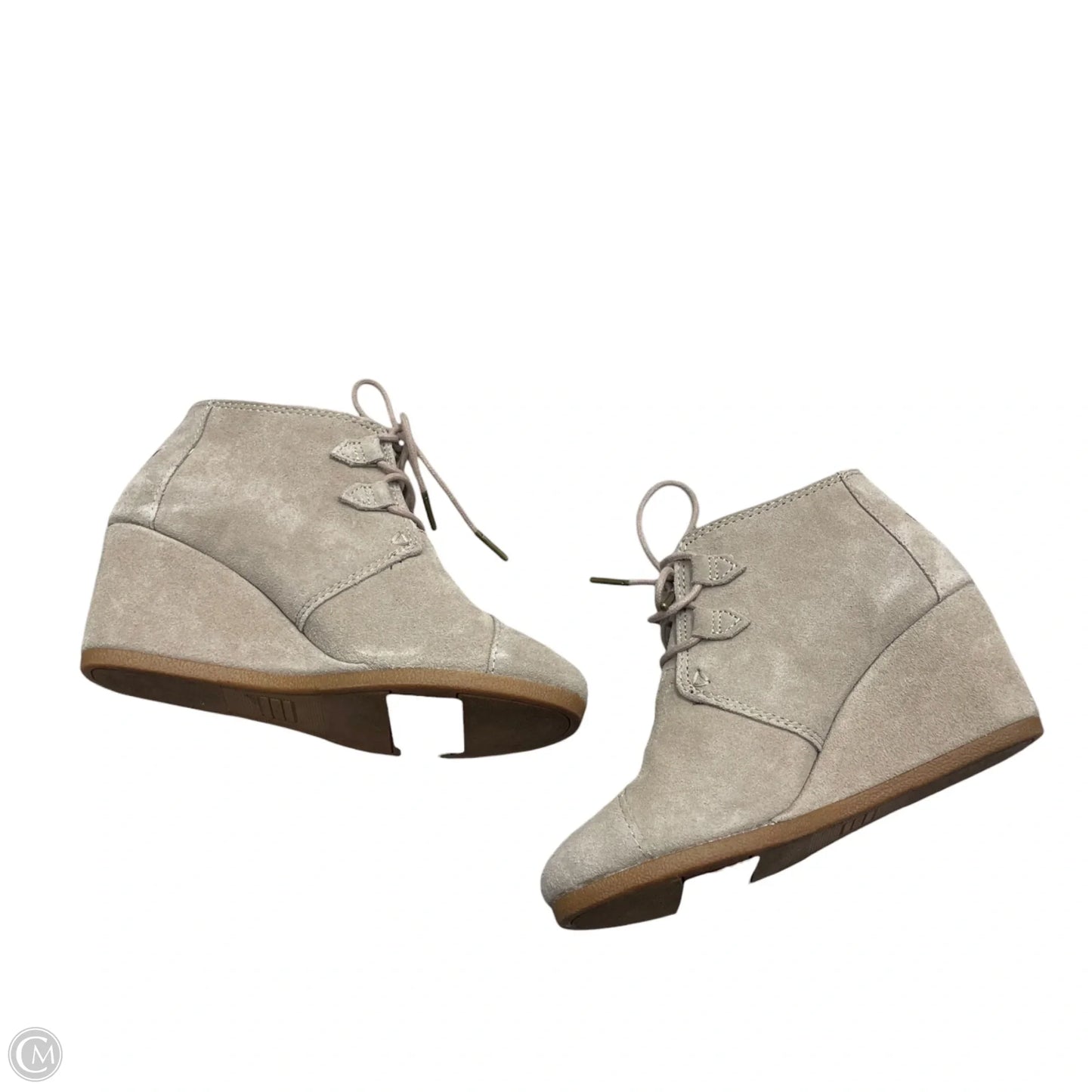 Boots Ankle Heels By Toms In Taupe, Size: 7