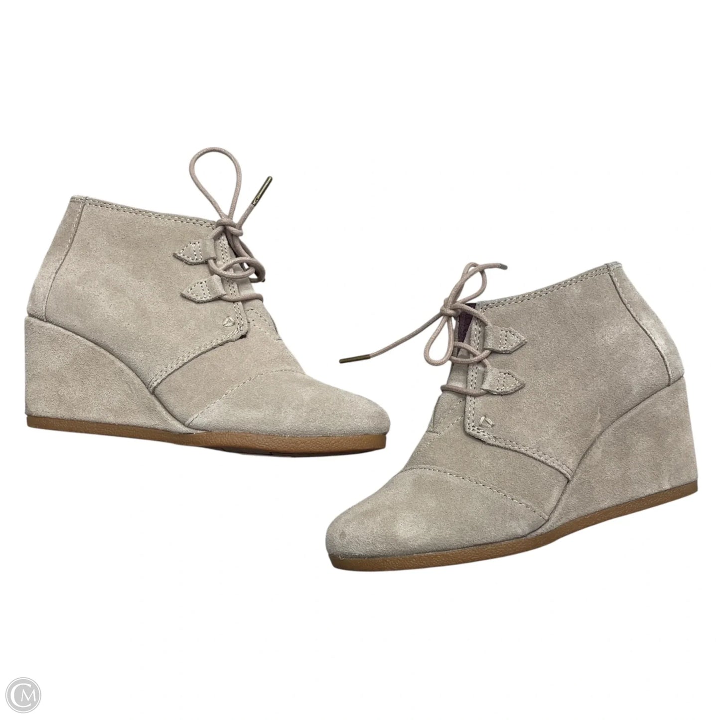 Boots Ankle Heels By Toms In Taupe, Size: 7