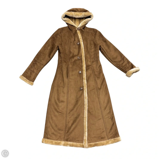 Coat Faux Fur & Sherpa By Fleet Street In Tan, Size: M