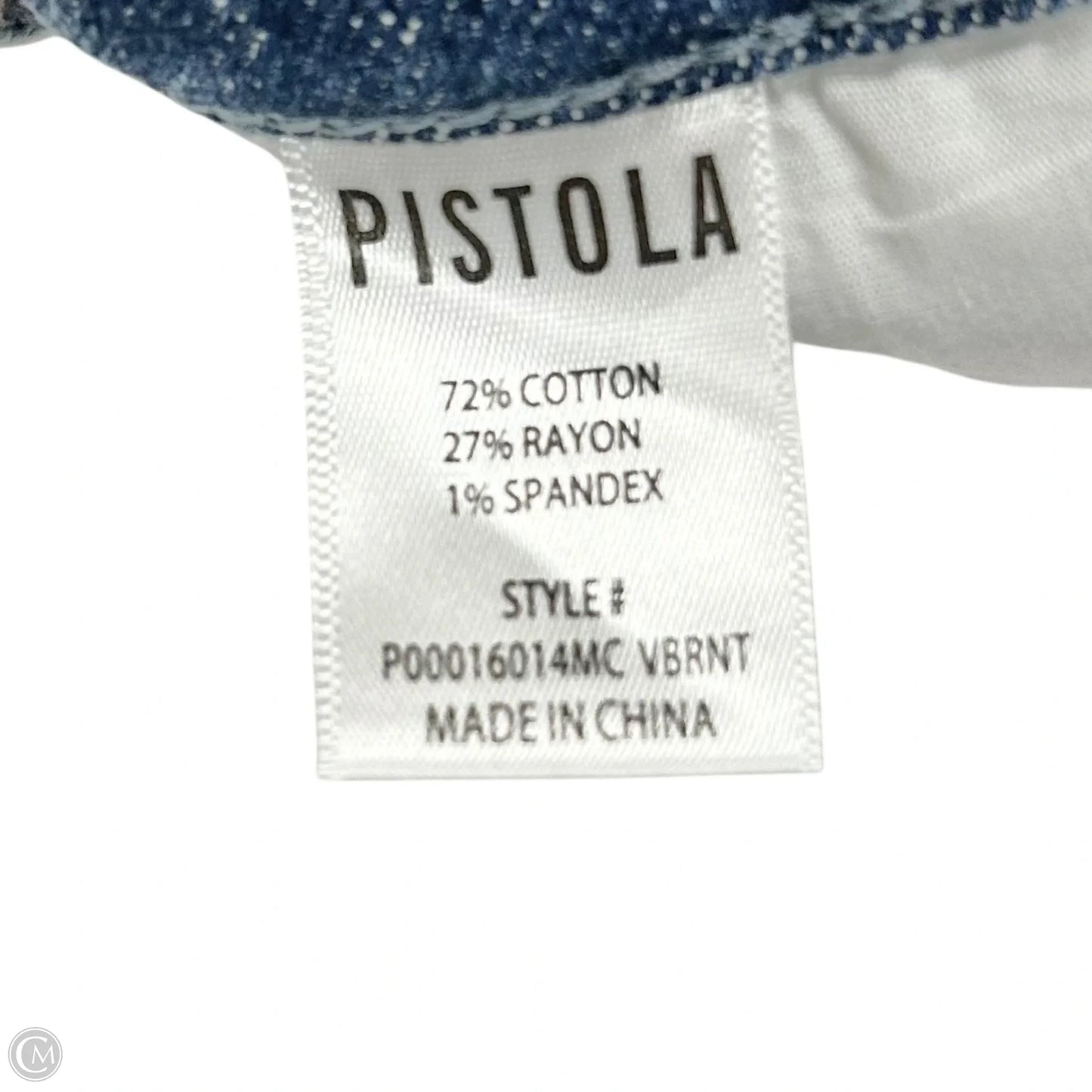Jeans Straight By Pistola In Blue Denim, Size: 0