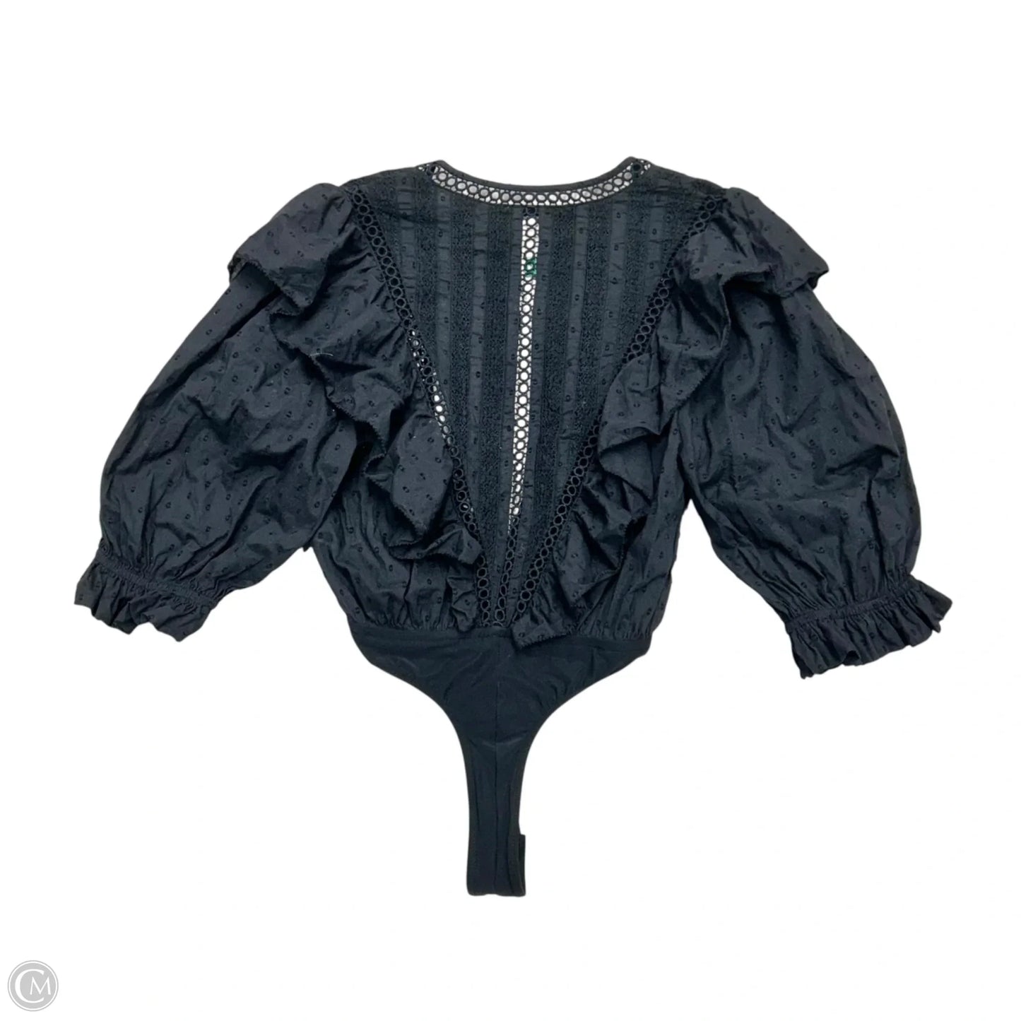 Top 3/4 Sleeve By Farm Rio In Black, Size: Xs