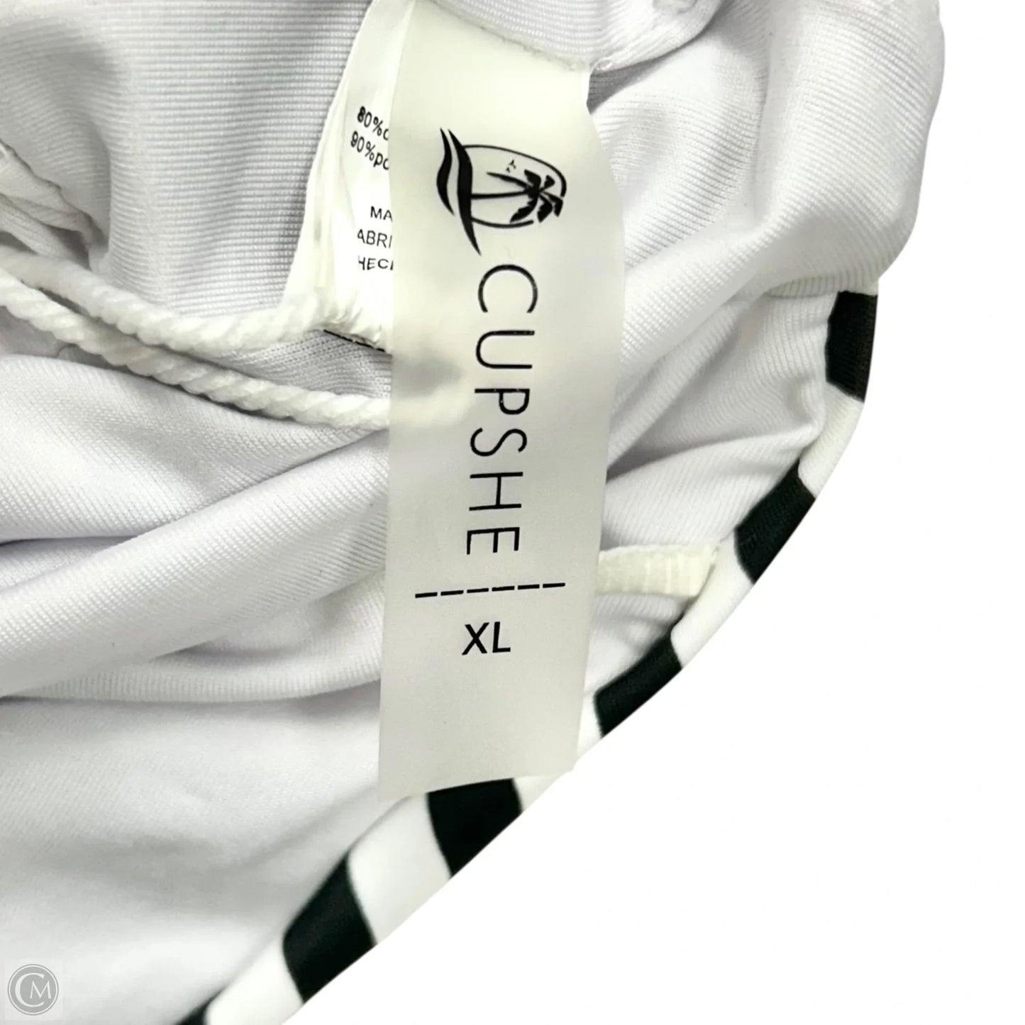 Swimsuit By Cupshe In Black & White, Size: Xl