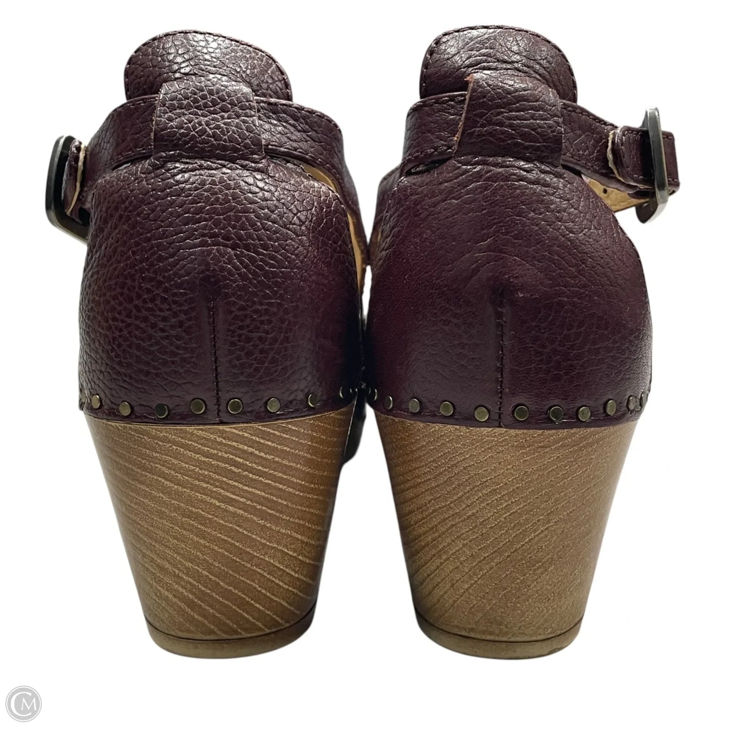 Shoes Heels Block By Dansko In Maroon, Size: 8.5