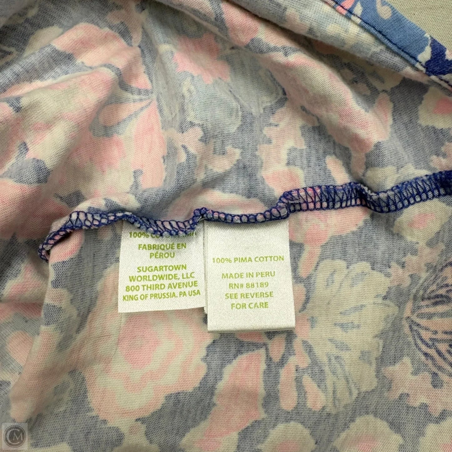 Dress Designer By Lilly Pulitzer In Blue & Pink, Size: Xl
