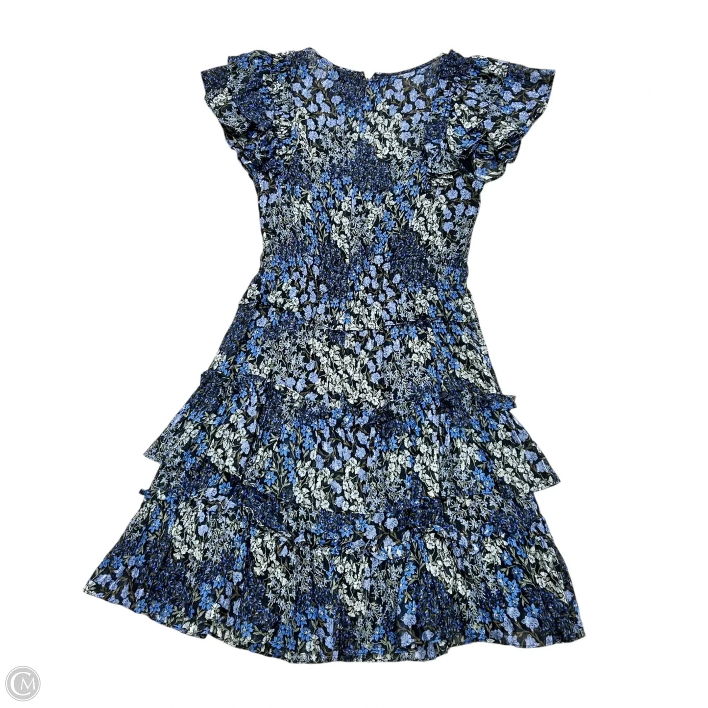 Dress Casual Short By Rebecca Taylor In Black & Blue, Size: Xs