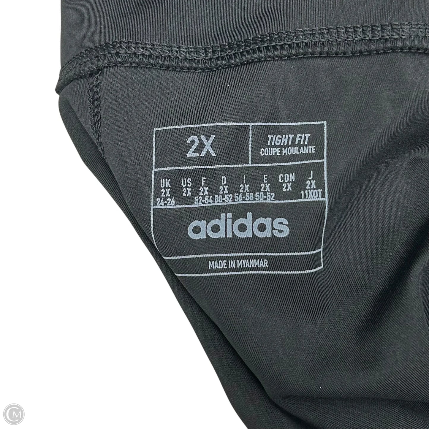 Athletic Leggings Capris By Adidas In Black, Size: 2x