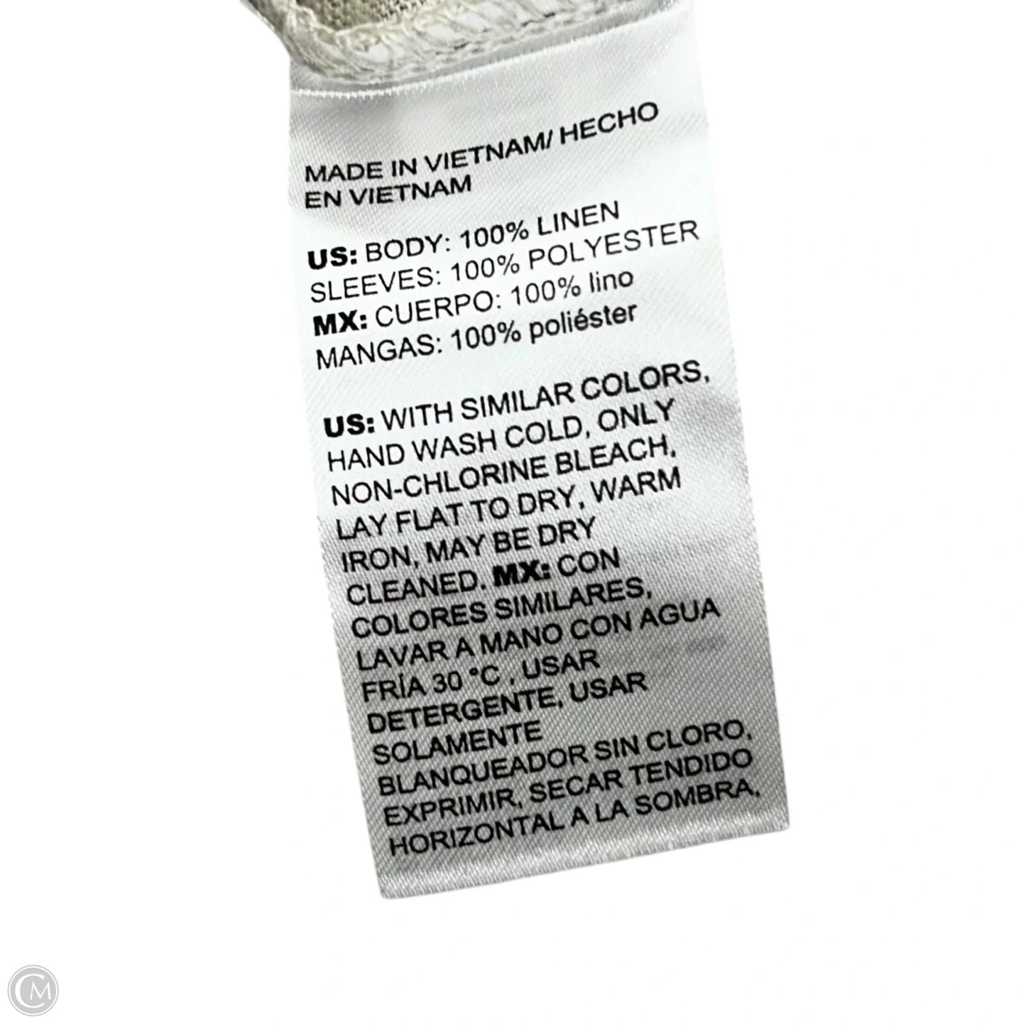 Top Short Sleeve By Chicos In Beige, Size: M