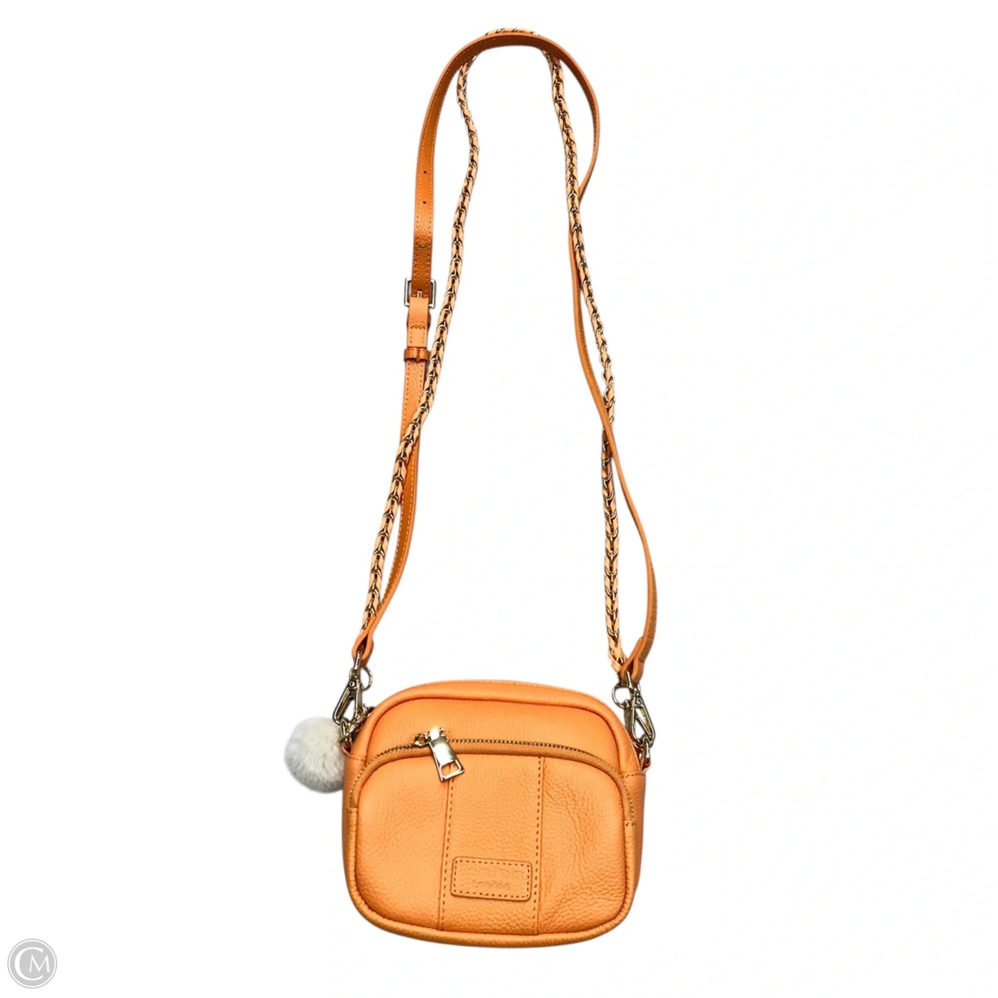 Crossbody Leather By Pom Pom, Size: Small
