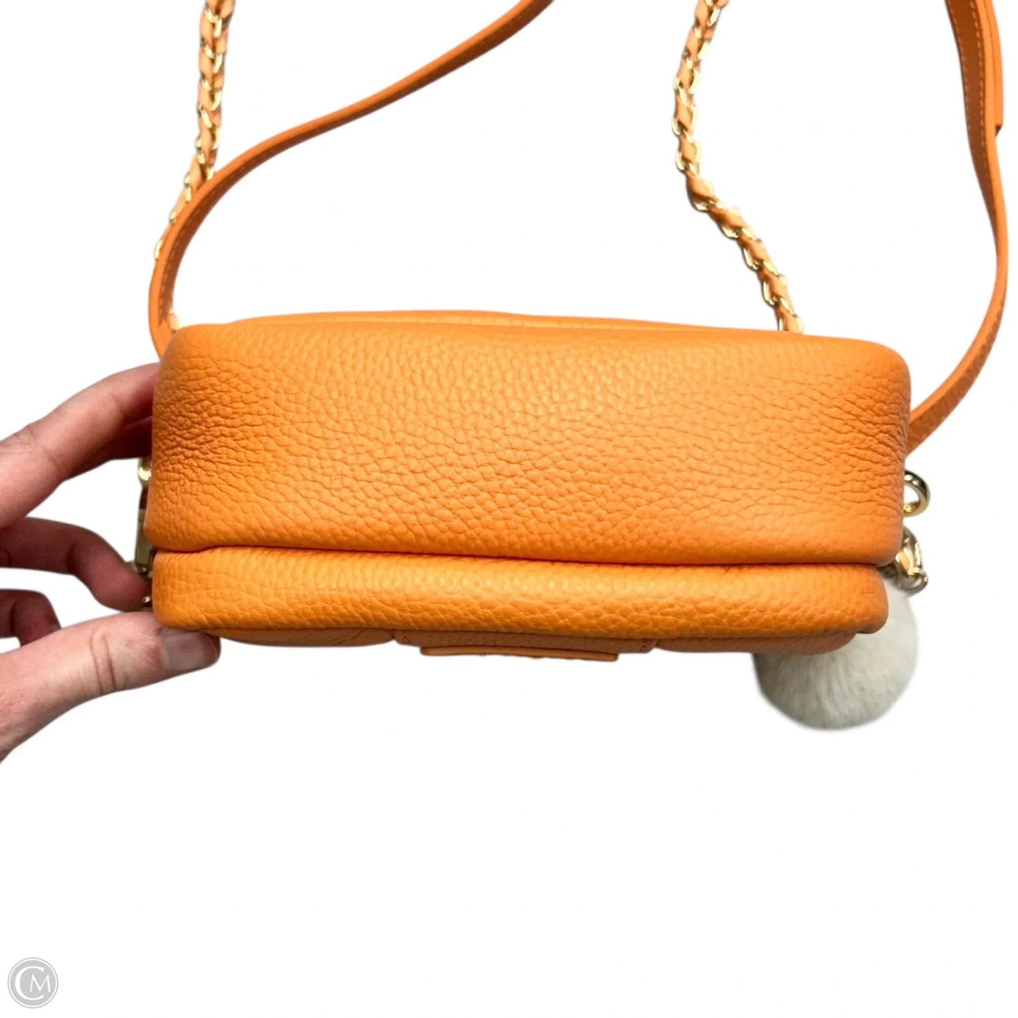 Crossbody Leather By Pom Pom, Size: Small