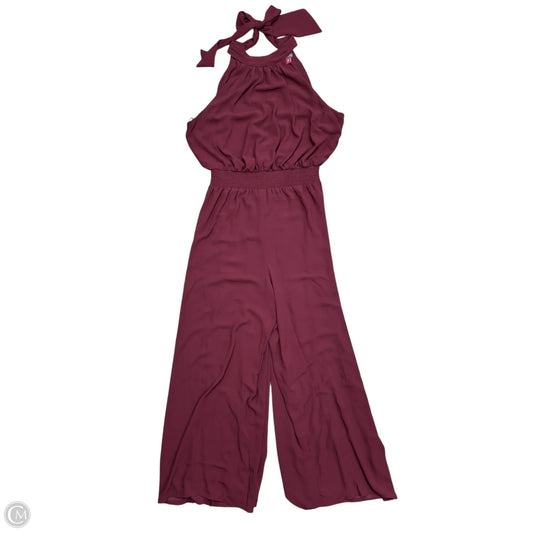 Jumpsuit By Vince Camuto In Maroon, Size: Xl