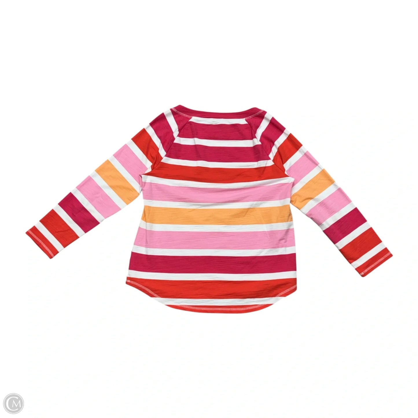 Top Long Sleeve By Talbots In Striped Pattern, Size: L